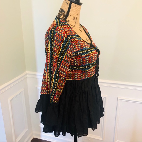 Easel Cottage-Core style front tier cardigan Med - Picture 2 of 9